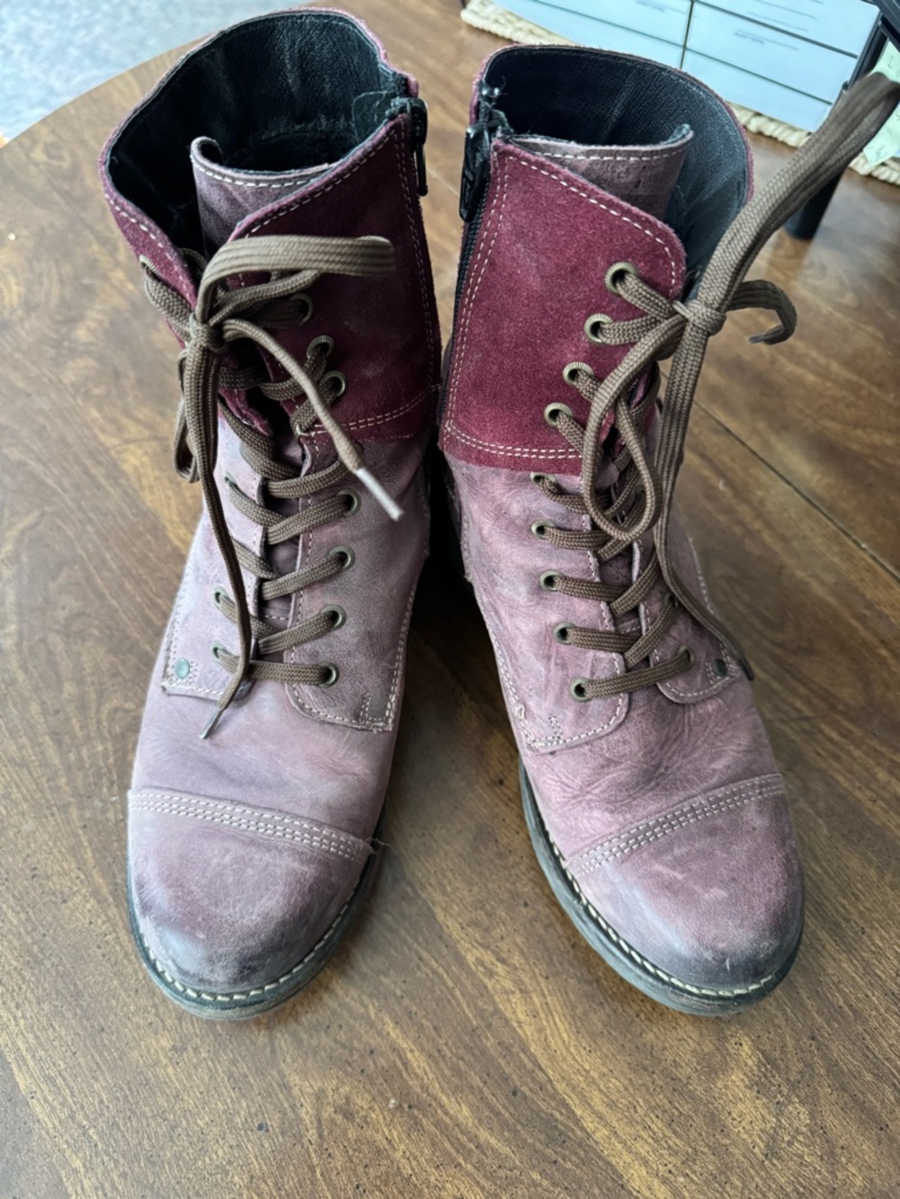 Taos Footwear Suede Boot in Dusty Rose